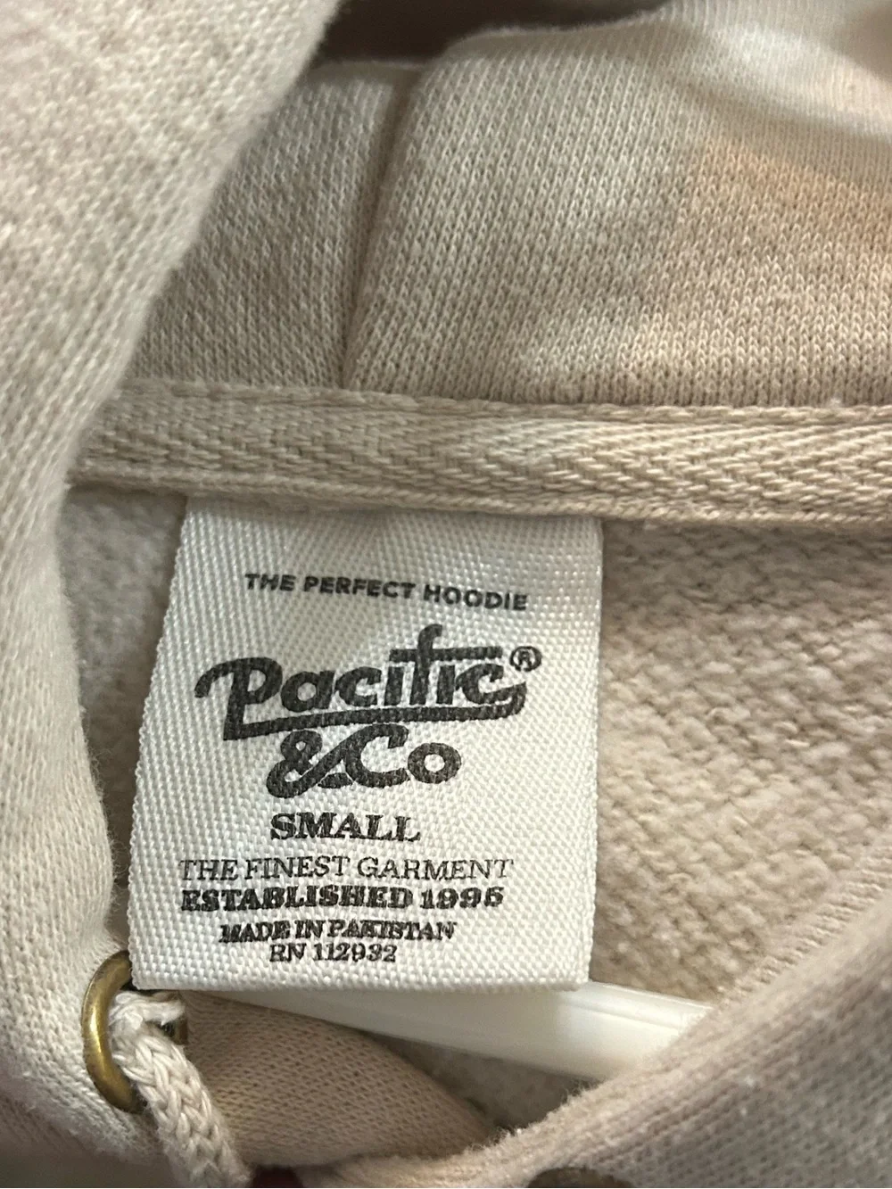 Beige Nassau Graphic‎ Pullover Hoodie